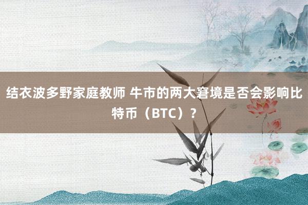 结衣波多野家庭教师 牛市的两大窘境是否会影响比特币（BTC）？