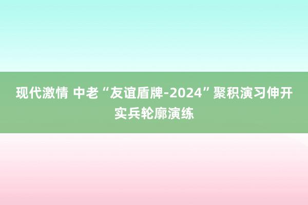 现代激情 中老“友谊盾牌-2024”聚积演习伸开实兵轮廓演练