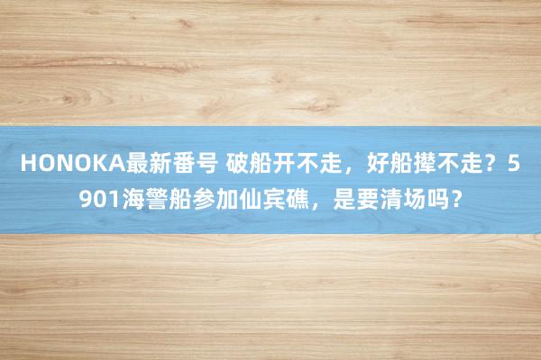 HONOKA最新番号 破船开不走，好船撵不走？5901海警船参加仙宾礁，是要清场吗？