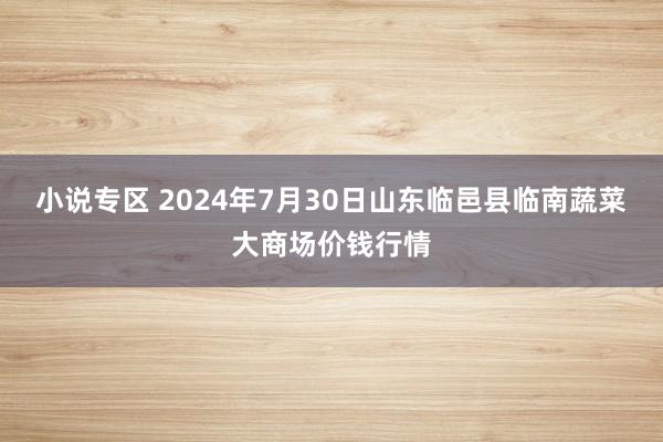 小说专区 2024年7月30日山东临邑县临南蔬菜大商场价钱行情