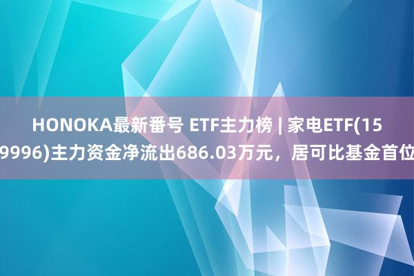 HONOKA最新番号 ETF主力榜 | 家电ETF(159996)主力资金净流出686.03万元，居可比基金首位