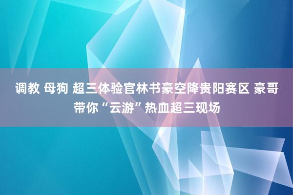 调教 母狗 超三体验官林书豪空降贵阳赛区 豪哥带你“云游”热血超三现场