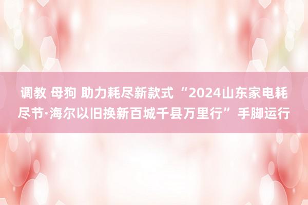 调教 母狗 助力耗尽新款式 “2024山东家电耗尽节·海尔以旧换新百城千县万里行” 手脚运行