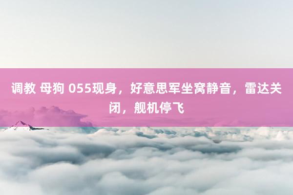 调教 母狗 055现身，好意思军坐窝静音，雷达关闭，舰机停飞